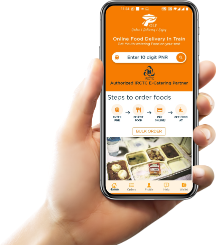 OLF - Online Food delivery in Train APP